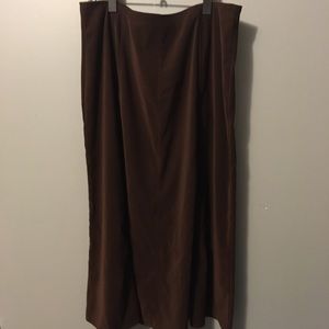 Long brown skirt